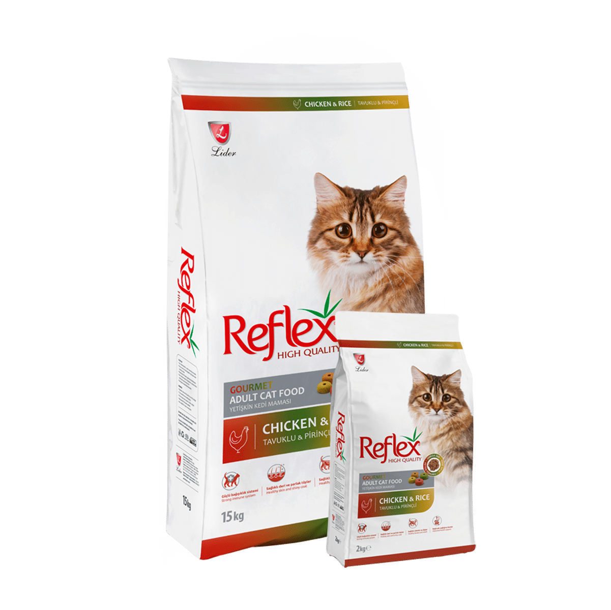 غذای خشک گربه رفلکس مولتی کالر Multi Color