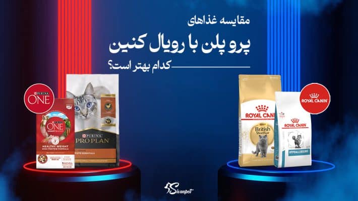 مقایسه غذای پرو پلن با رویال کنین