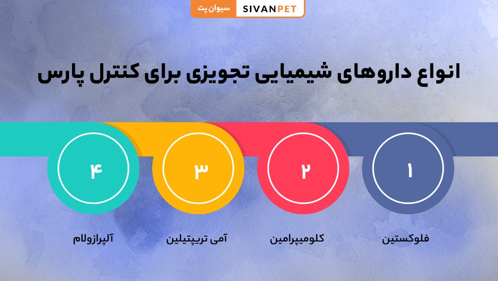 انواع داروهای شیمیایی تجویزی برای کنترل پارس