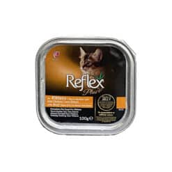ووم بچه گربه با طعم گوشت رفلکس پلاس Reflex Plus Kitten Beef وزن 100 گرم