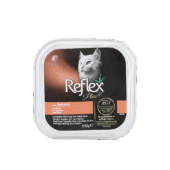 ووم گربه با طعم سالمون رفلکس پلاس Reflex Plus salmon وزن 100 گرم