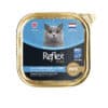 ووم گربه رفلکس پلاس پته با طعم شاه ماهی و ماهی کاد Reflex Plus Pate Cat Food With Herring & Cod وزن ۸۵ گرم