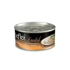 کنسرو گربه رفلکس پلاس با طعم سینه مرغ در آب گوشت Reflex Plus Adult Cat Can Food with Chicken Breast in Broth وزن 70 گرم