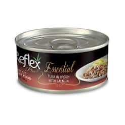 کنسرو گربه رفلکس پلاس با طعم ماهی تن در آب گوشت با سالمون Reflex Plus Adult Cat Can Food With Tuna & Salmon وزن 70 گرم