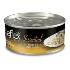 کنسرو گربه رفلکس پلاس با طعم مرغ در آب گوشت با انبه Reflex Plus Adult Cat Can Food With Chicken & Mango وزن 70 گرم