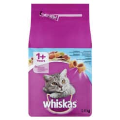 غذای خشک گربه ویسکاس با طعم ماهی تن Whiskas Adult with Tuna وزن 1.4 کیلوگرم